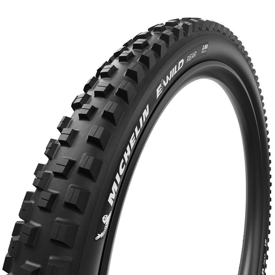 012176-02-275::1::012176-02-275::Michelin, E-WILD PERFORMANCE LINE Rear, Pneu de VTT, 27.5x2.80, Pliable, Tubeless Ready, MAGI-X, GUM-X, 2x33, Noir