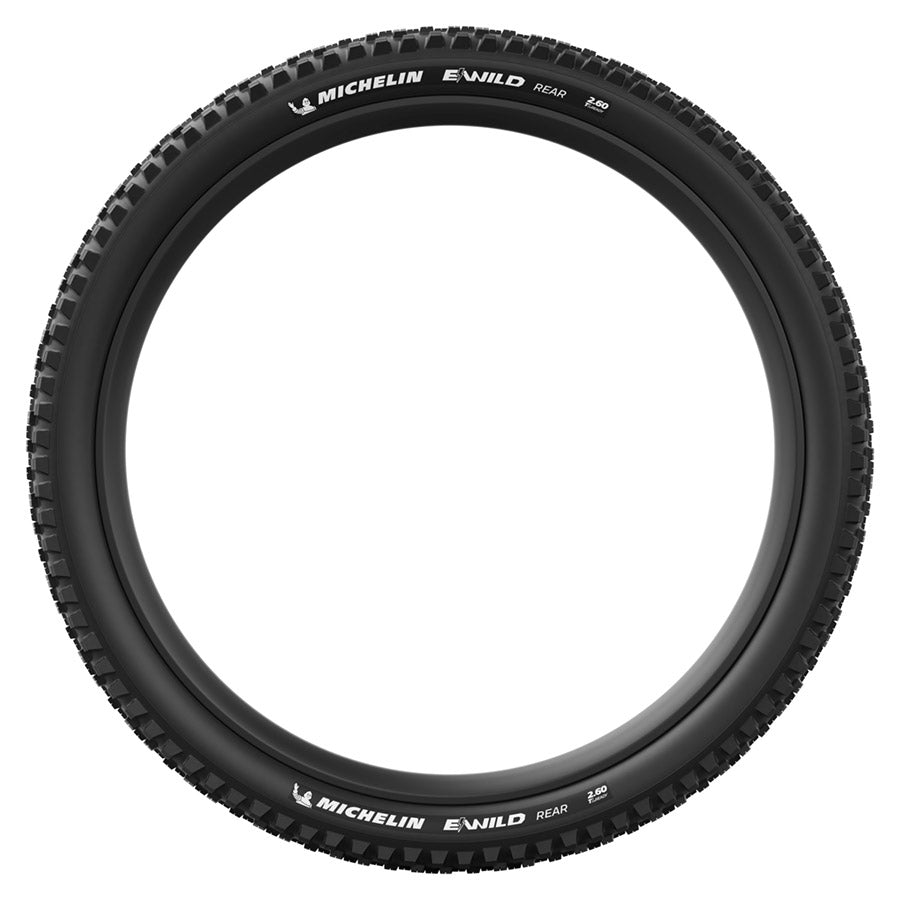 012176-02-275::3::012176-02-275::Michelin, E-WILD PERFORMANCE LINE Rear, Pneu de VTT, 27.5x2.80, Pliable, Tubeless Ready, MAGI-X, GUM-X, 2x33, Noir
