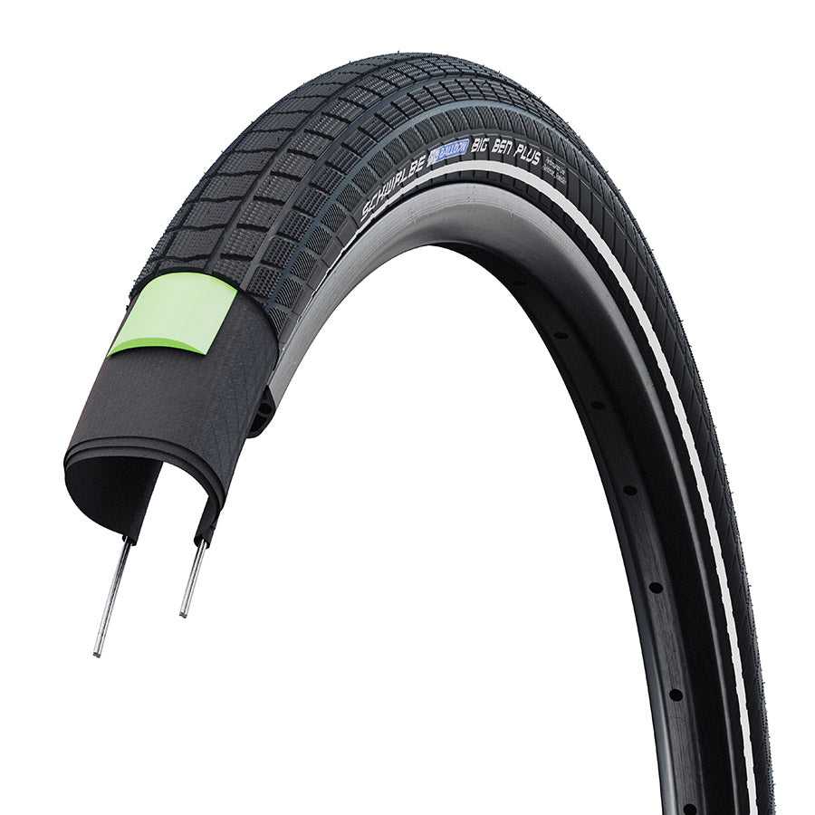 012183-03-29::2::012183-03-29::Schwalbe, Big Ben Plus Performance, Hybrid Tire, 29''x2.15, Wire, Clincher, Addix, Double Defense, GreenGuard, Reflex, 67TPI, Black