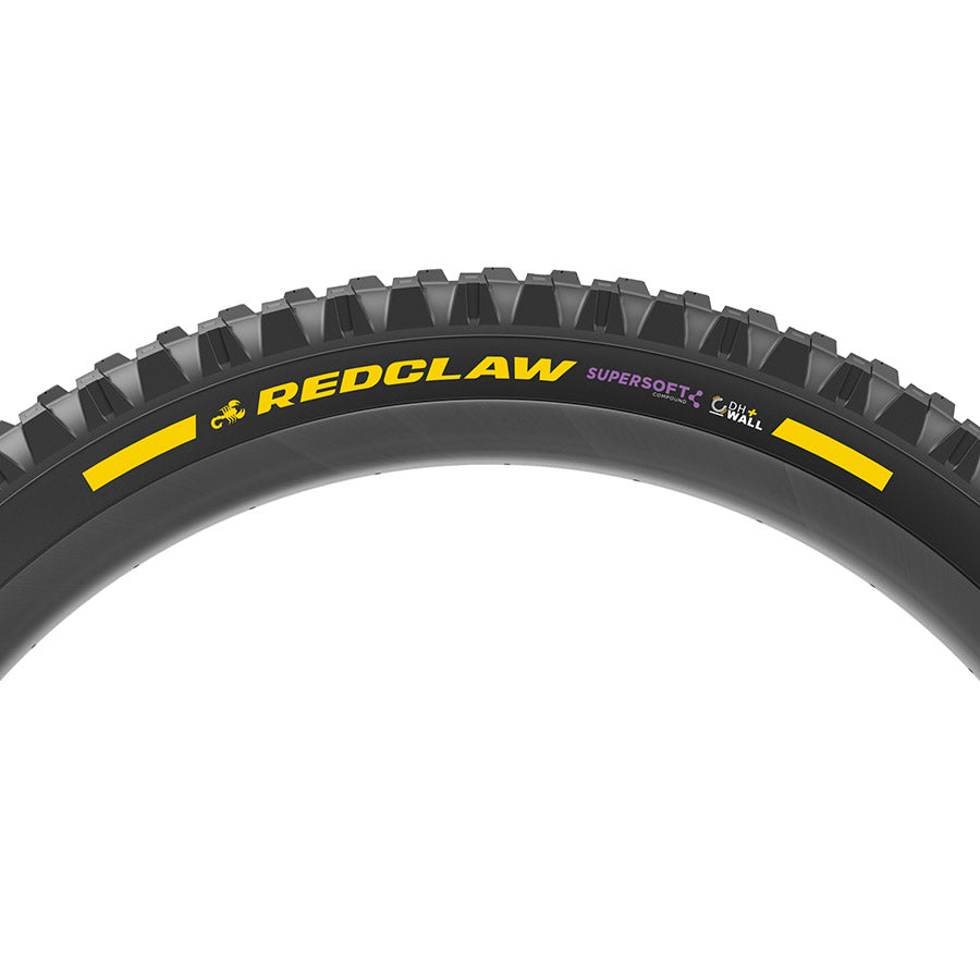 012206-01-29::1::012206-01-29::Pirelli, Scorpion RED CLAW, Pneu de VTT, 29"x2.40, Pliable, Tubeless Ready, Supersoft, DHWALL+, 2x60TPI, Noir