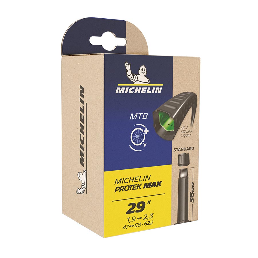 020059-05::0::020059-05::Michelin, Protek Max, Chambre à air, Presta, Longueur: 48mm, 700C, 33-46C