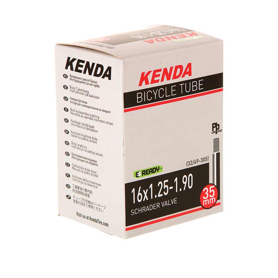 020184-03::0::020184-03::Kenda, Schrader, Chambre à air, Schrader, Longueur: 35mm, 16'', 1.25-1.90