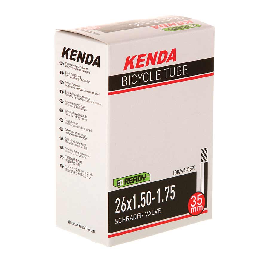 020184-15::0::020184-15::Kenda, Schrader, Chambre à air, Schrader, Longueur: 35mm, 26'', 1.50-1.75
