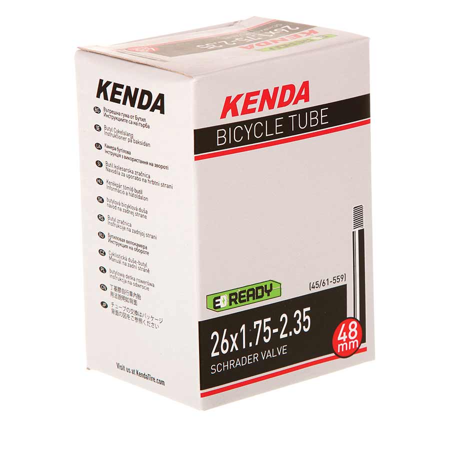 020184-17::0::020184-17::Kenda, Schrader, Chambre à air, Schrader, Longueur: 48mm, 26'', 1.75-2.35