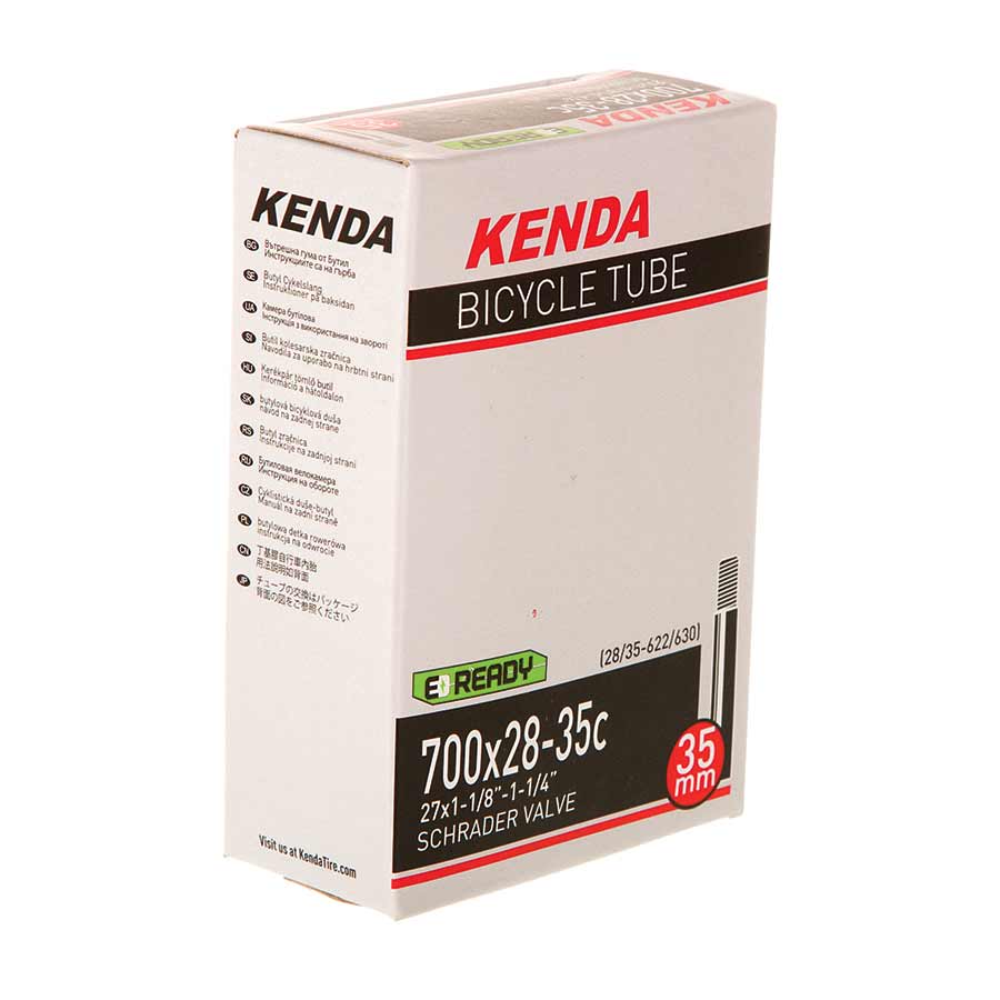 020184-25::0::020184-25::Kenda, Schrader, Chambre à air, Schrader, Longueur: 35mm, 700C, 28-35C