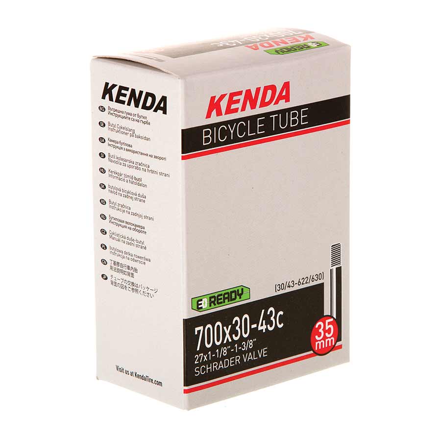 020184-27::0::020184-27::Kenda, Schrader, Chambre à air, Schrader, Longueur: 35mm, 700C, 30-43C