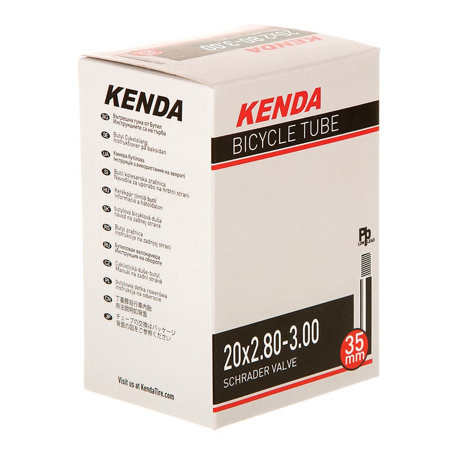 020184-32::0::020184-32::Kenda, Schrader, Chambre à air, Schrader, Longueur: 35mm, 20'', 2.80-3.00