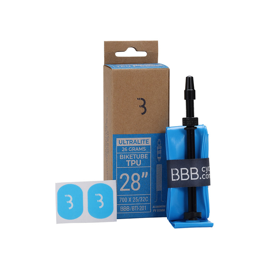 020265-02::0::020265-02::BBB Cycling, BTI-201 TPU Road, Chambre à air, Presta, Amovible, Longueur: 85mm, 700C, 25-32C