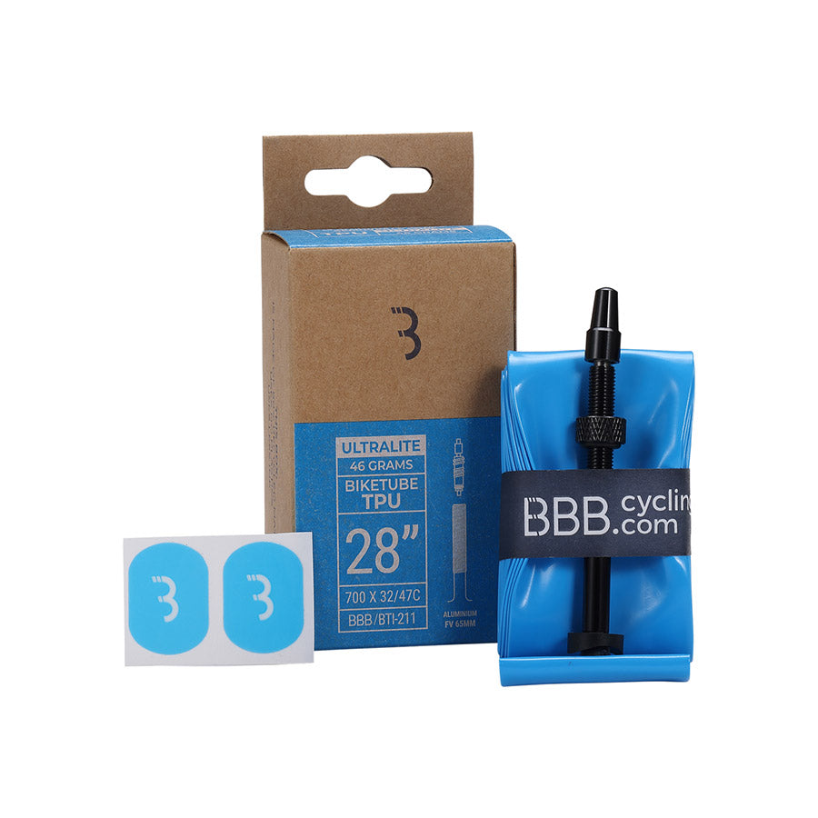020266-01::0::020266-01::BBB Cycling, BTI-211 TPU Gravel, Chambre à air, Presta, Amovible, Longueur: 65mm, 700C, 32-47C