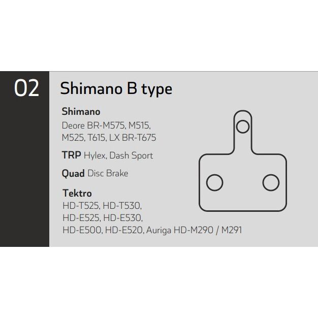 SN-73-002-041-3::1::SN-73-002-041-3::SINTER RED 02 PADS 25 SETS SHIMANO/TEKTRO/TRP