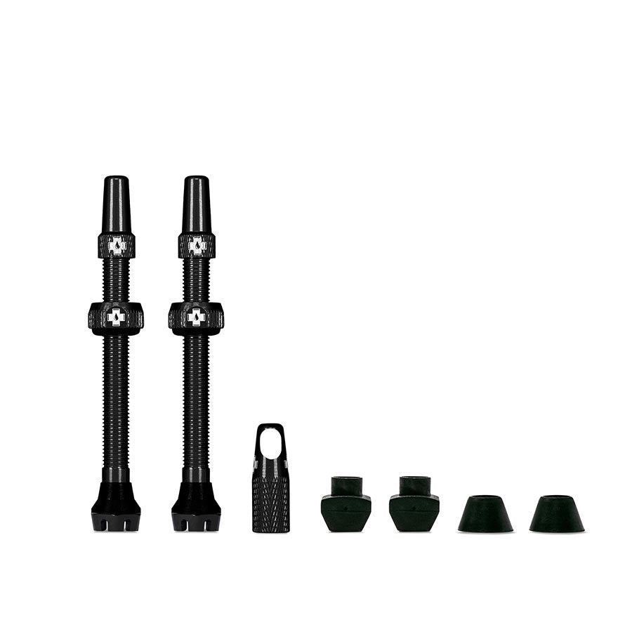 030189-02::0::030189-02::Muc-Off, V2, Valve Tubeless, Presta, 60mm, Noir, Paire