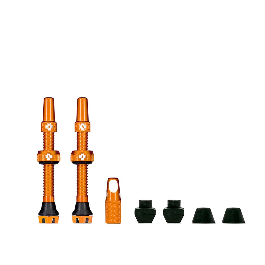 030189-03::0::030189-03::Muc-Off, V2, Valve Tubeless, Presta, 44mm, Orange, Paire