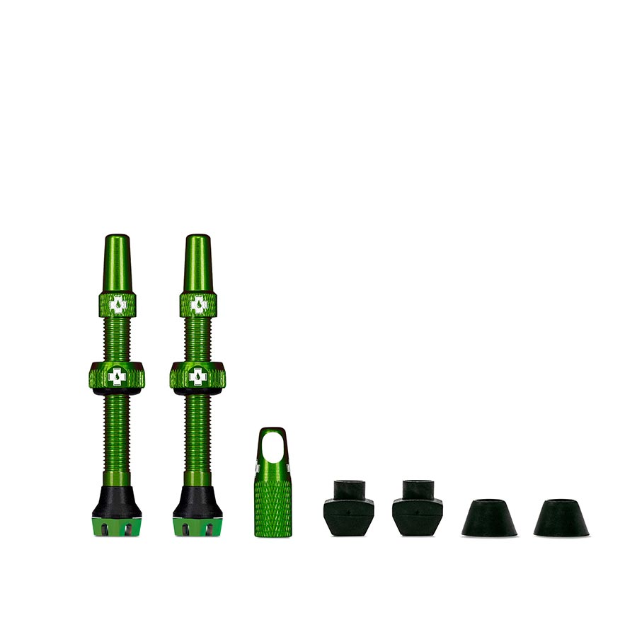 030189-05::0::030189-05::Muc-Off, V2, Valve Tubeless, Presta, 44mm, Vert, Paire