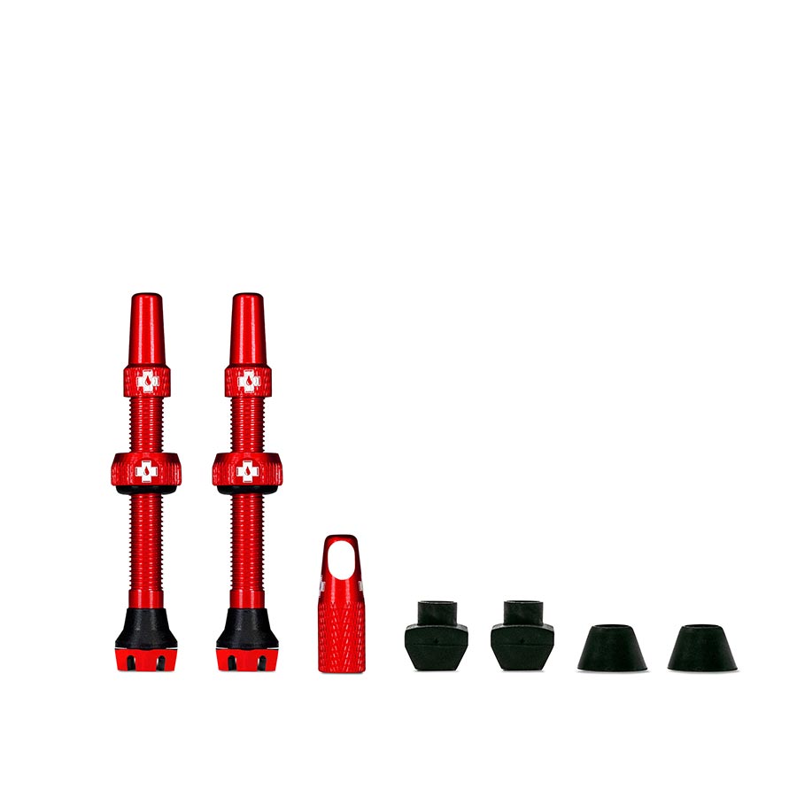 030189-07::0::030189-07::Muc-Off, V2, Valve Tubeless, Presta, 44mm, Rouge, Paire