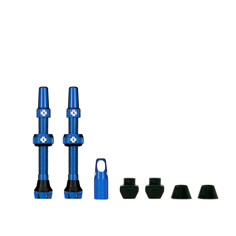 030189-09::0::030189-09::Muc-Off, V2, Valve Tubeless, Presta, 44mm, Blue, Paire