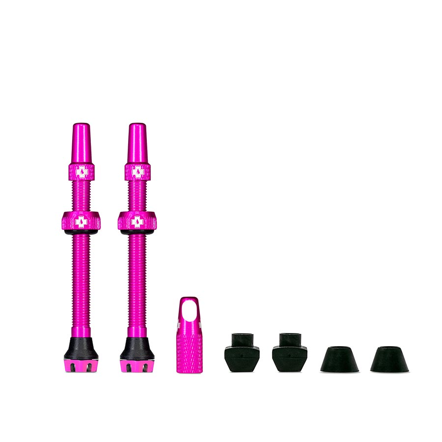 030189-13::0::030189-13::Muc-Off, V2, Valve Tubeless, Presta, 60mm, Pink, Paire