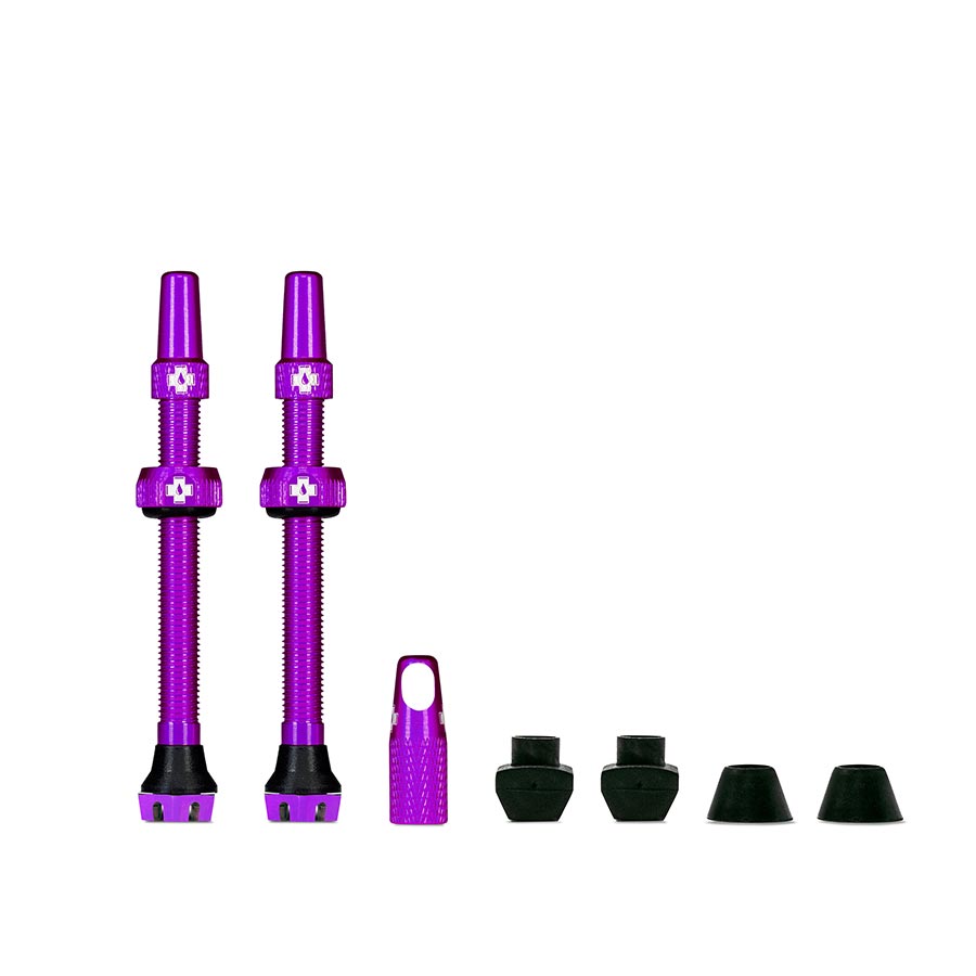 030189-15::0::030189-15::Muc-Off, V2, Valve Tubeless, Presta, 60mm, Mauve, Paire