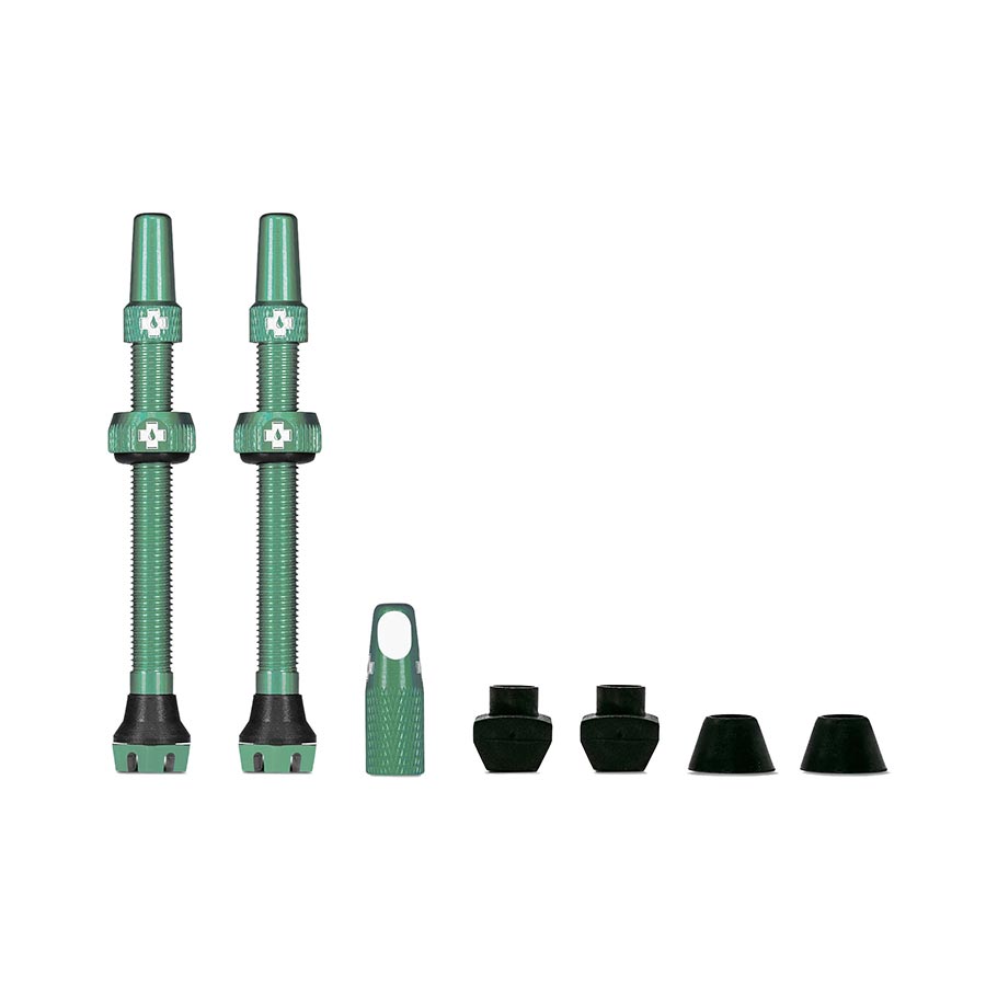 030189-28::0::030189-28::Muc-Off, Tubeless Valve V2, Valve Tubeless, Presta, 60mm, Turquoise, Paire