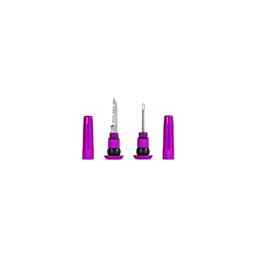 030190-04::1::030190-04::Muc-Off, Stealth Tubeless Plugs, Trousse de rustines, Mauve, Paire