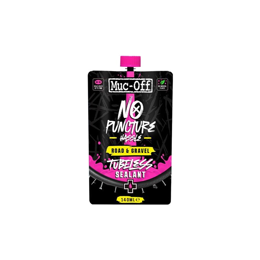 030274-01::0::030274-01::Muc-Off, Scellant Route et Gravel, Scellant pour pneu sans chambre à air, 140ml