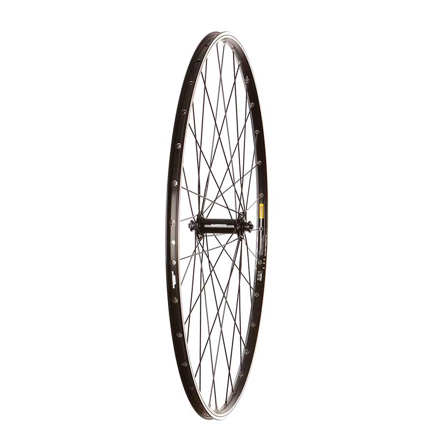 040745-07-700::0::040745-07-700::Wheel Shop, Mavic Open Elite Noir/ Shimano Sora HB-RS300, Roue, Avant, 700C / 622, Trous: 32, QR, 100mm, Sur jante