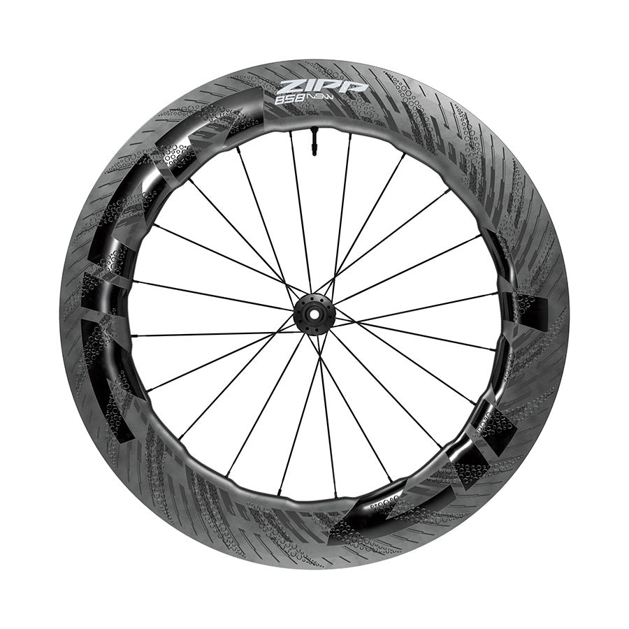 042122-01-700::1::042122-01-700::Zipp, 858 NSW D1, Roue, Avant, 700C / 622, Trous: 20, 12mm TA, 100mm, Disque Center Lock