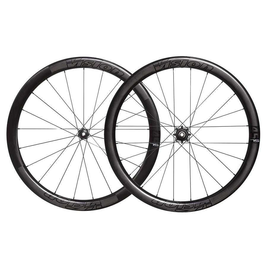042134-01-700::1::042134-01-700::Vision, Metron 45 TL, Roue, Avant et Arrière, 700C / 622, Trous: Av: 21, Arr: 24, 12mm TA, Av: 100, Arr: 142, Disque Center Lock, Shimano Road 11, Ensemble