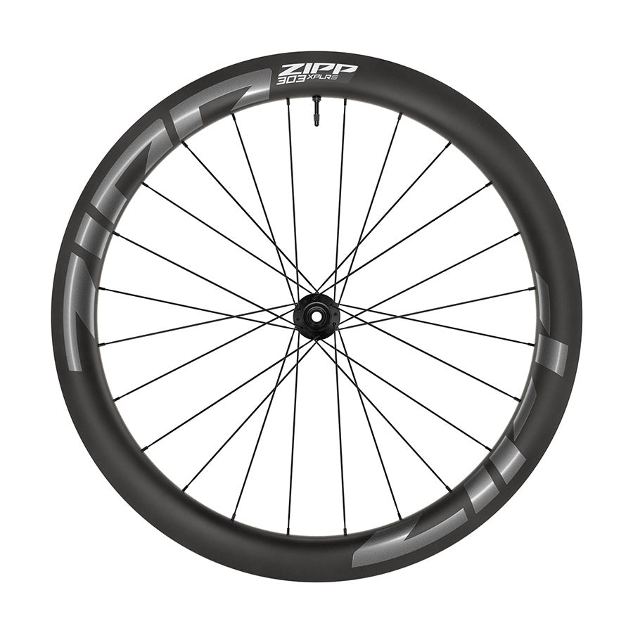 042144-01-700::1::042144-01-700::Zipp, 303 XPLR S B1, Roue, Avant, 700C / 622, Trous: 24, 12mm TA, 100mm, Disque Center Lock, Graphique Gris Foncé B1
