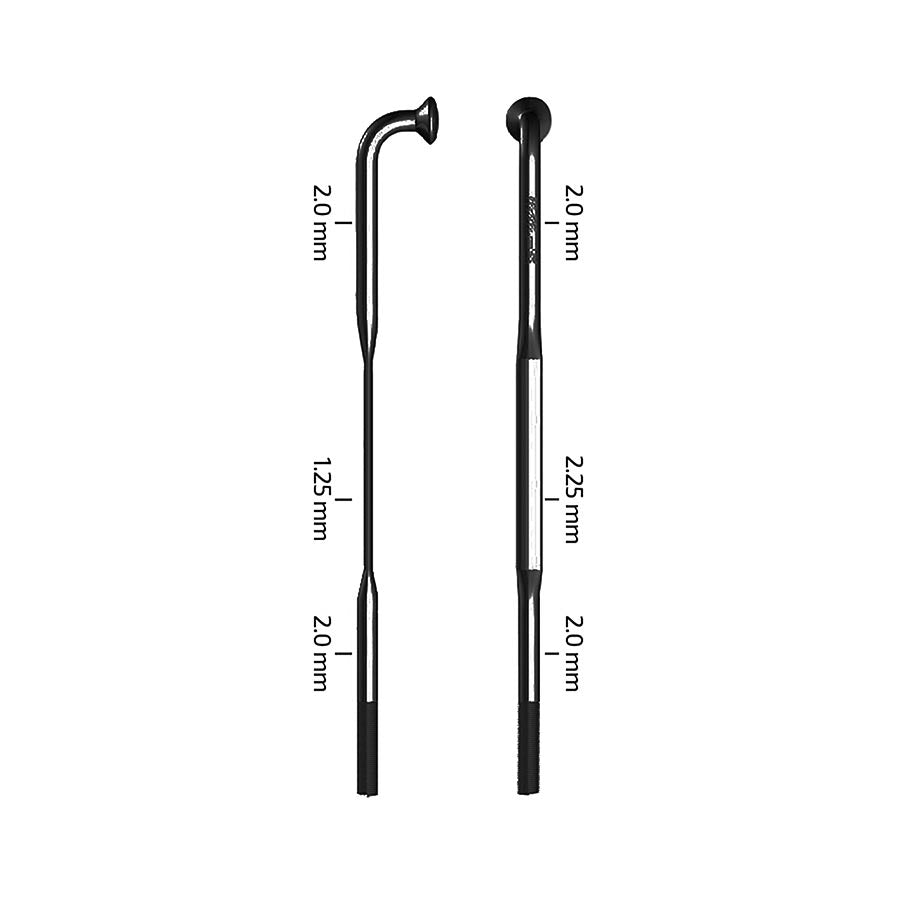 070381-280::1::070381-280::Zipp, CX-Sprint Black J-Bend TCS, Rayons, Sapim CX-Sprint, Noir, Longueur: 280, 3pcs