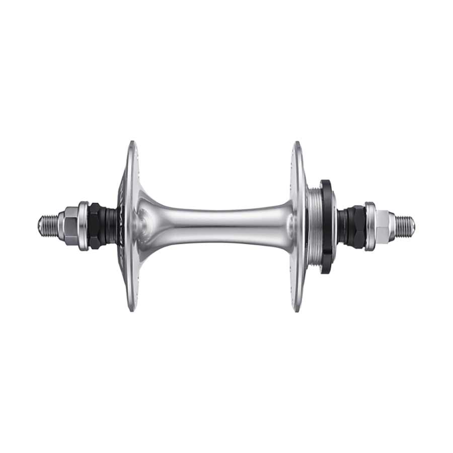 080233-03::0::080233-03::Shimano, Dura Ace HB-7600, Moyeu de Piste, Arrière, 28T, Boulons, 120mm, Argent