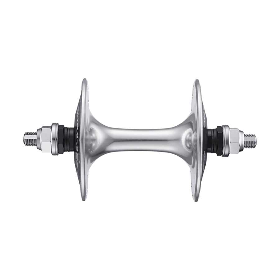 080233-04::0::080233-04::Shimano, Dura Ace HB-7600, Moyeu de Piste, Avant, 28T, Boulons, 100mm, Argent
