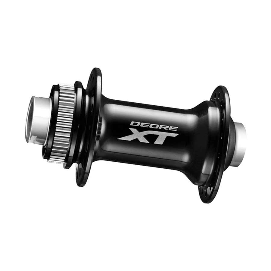 080322-05::0::080322-05::Shimano, Deore XT HB-M8010, Moyeu à disque, Avant, 32T, 15mm TA, 100mm, Noir