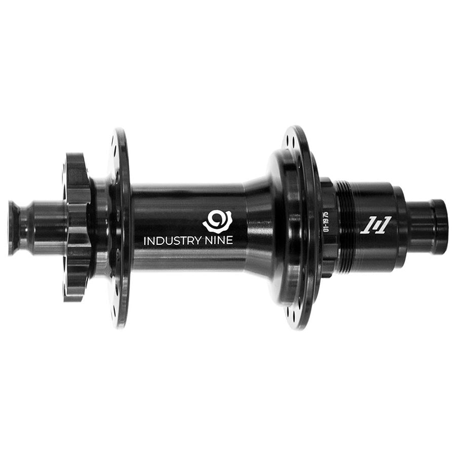 080536-06::1::080536-06::Industry Nine, 1/1 Classic Boost 6B, Moyeu à disque, Arrière, 28T, 12mm TA, 148mm, Shimano Road 10/ MTB 11, Noir