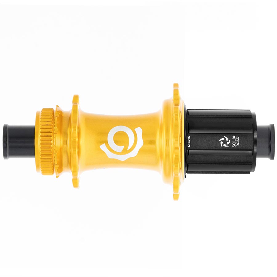 080645-03::0::080645-03::Industry Nine, Solix G Classic Rear HG11, Moyeu à disque, Arrière, 24T, 12mm TA, 142mm, Shimano HG 11, Or