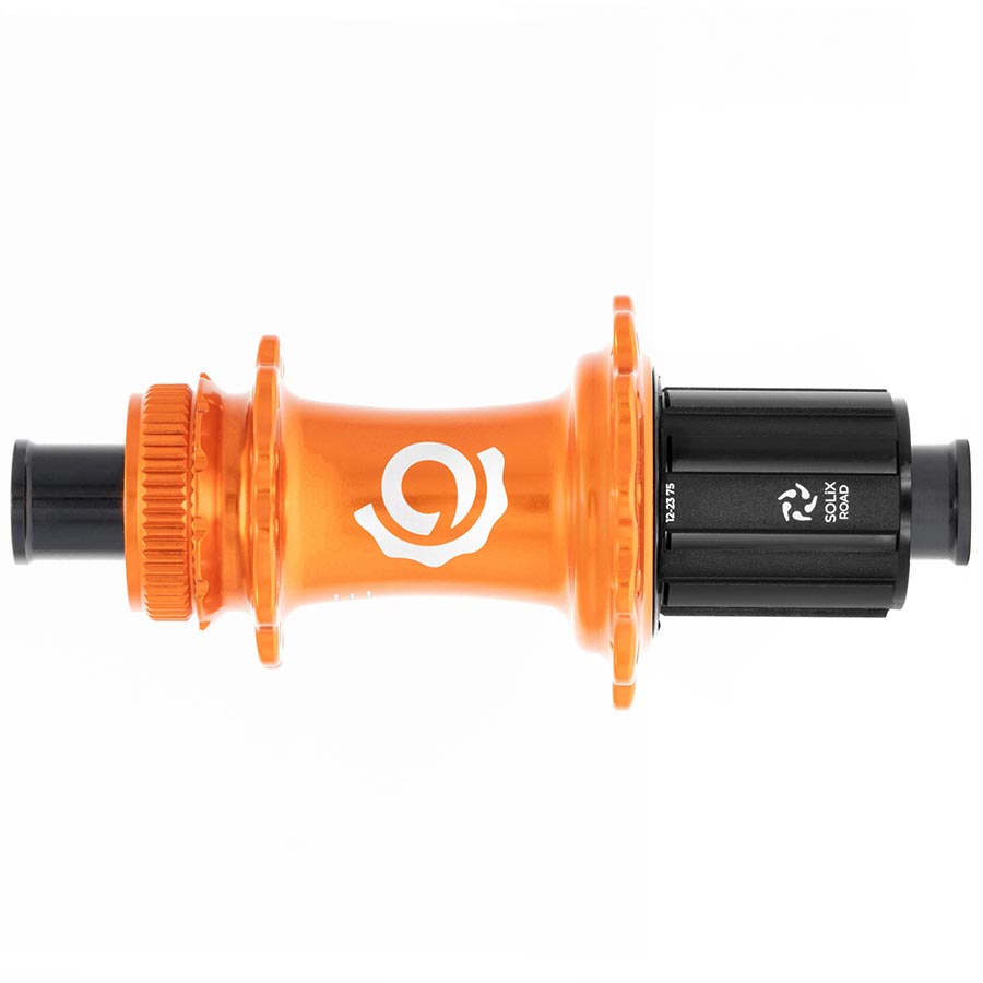 080645-06::0::080645-06::Industry Nine, Solix G Classic Rear HG11, Moyeu à disque, Arrière, 24T, 12mm TA, 142mm, Shimano HG 11, Orange
