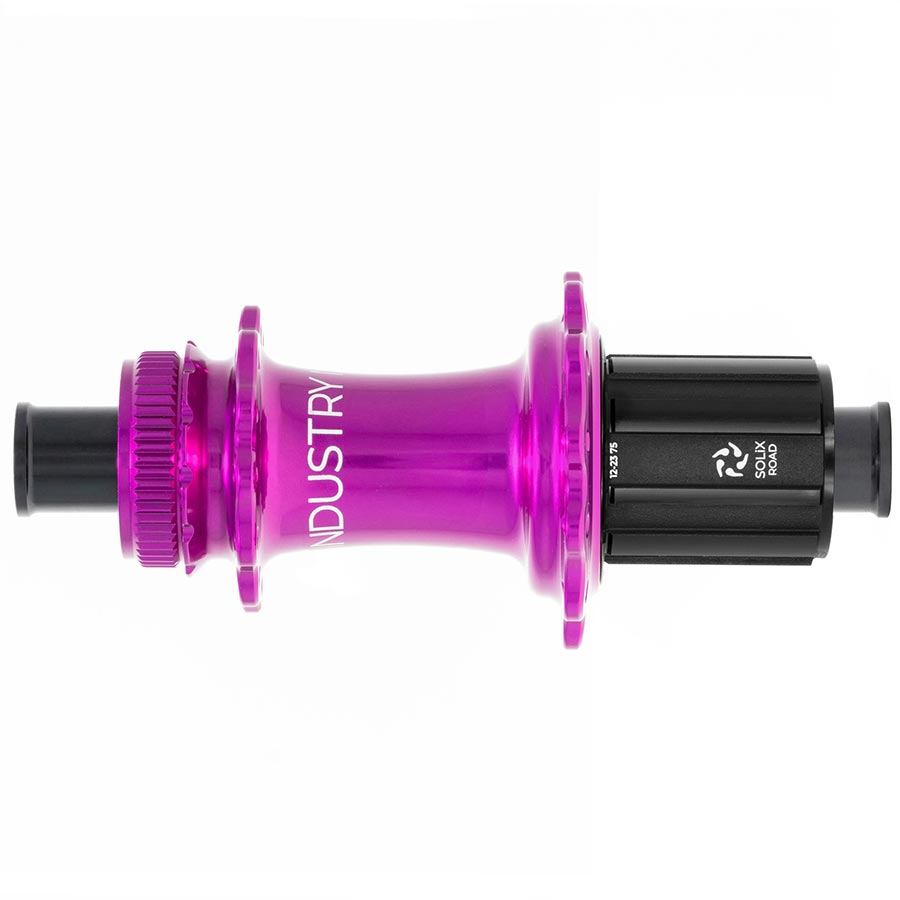 080645-08::1::080645-08::Industry Nine, Solix G Classic Rear HG11, Moyeu à disque, Arrière, 24T, 12mm TA, 142mm, Shimano HG 11, Violet