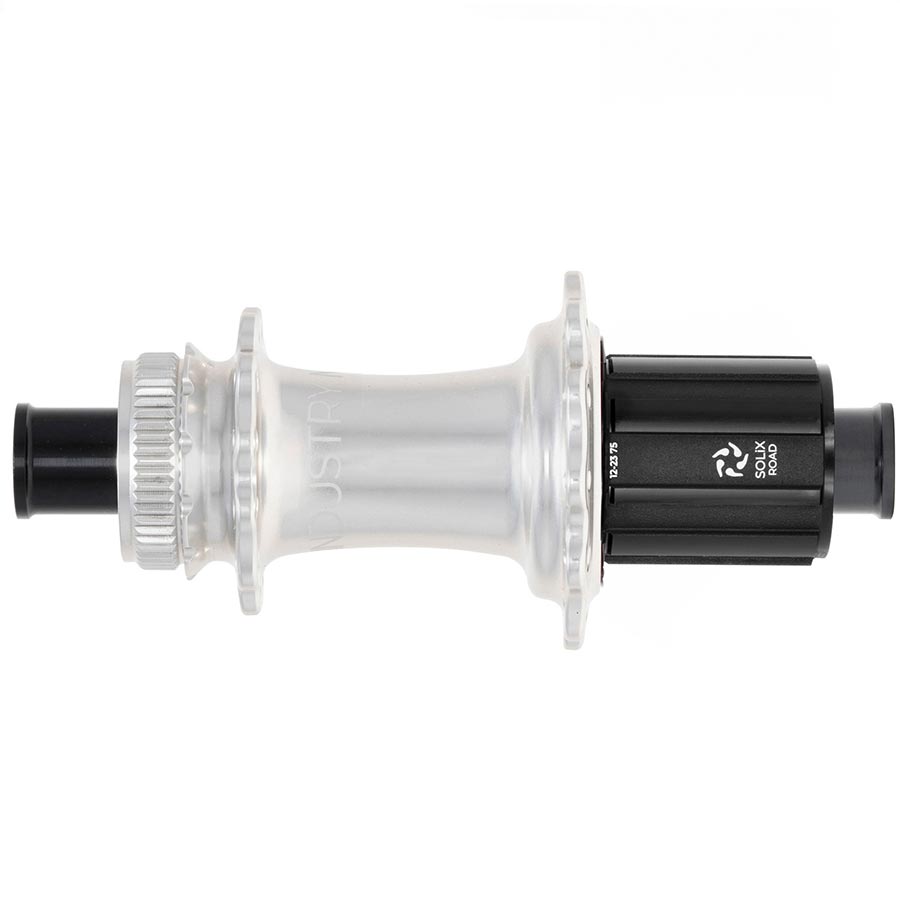 080645-21::1::080645-21::Industry Nine, Solix G Classic Rear HG11, Moyeu à disque, Arrière, 28T, 12mm TA, 142mm, Shimano HG 11, Argent