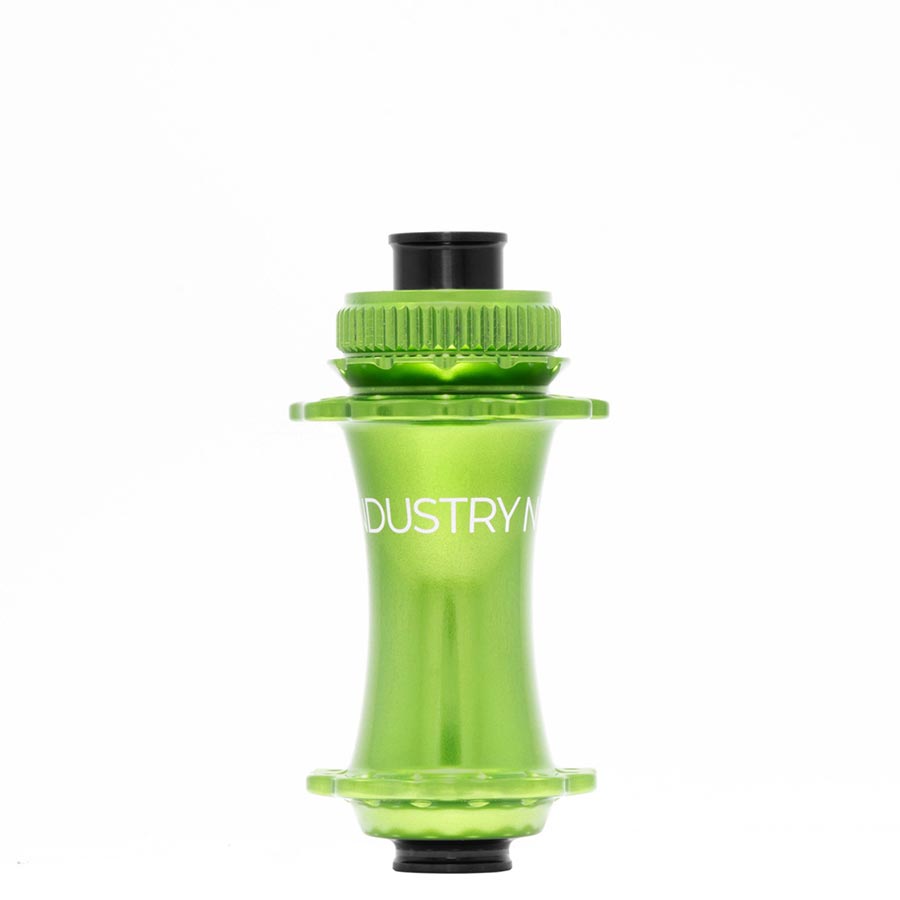 080651-21::1::080651-21::Industry Nine, Solix M Classic Front, Moyeu à disque, Avant, 28T, 15mm TA, 110mm Boost, Vert Lime
