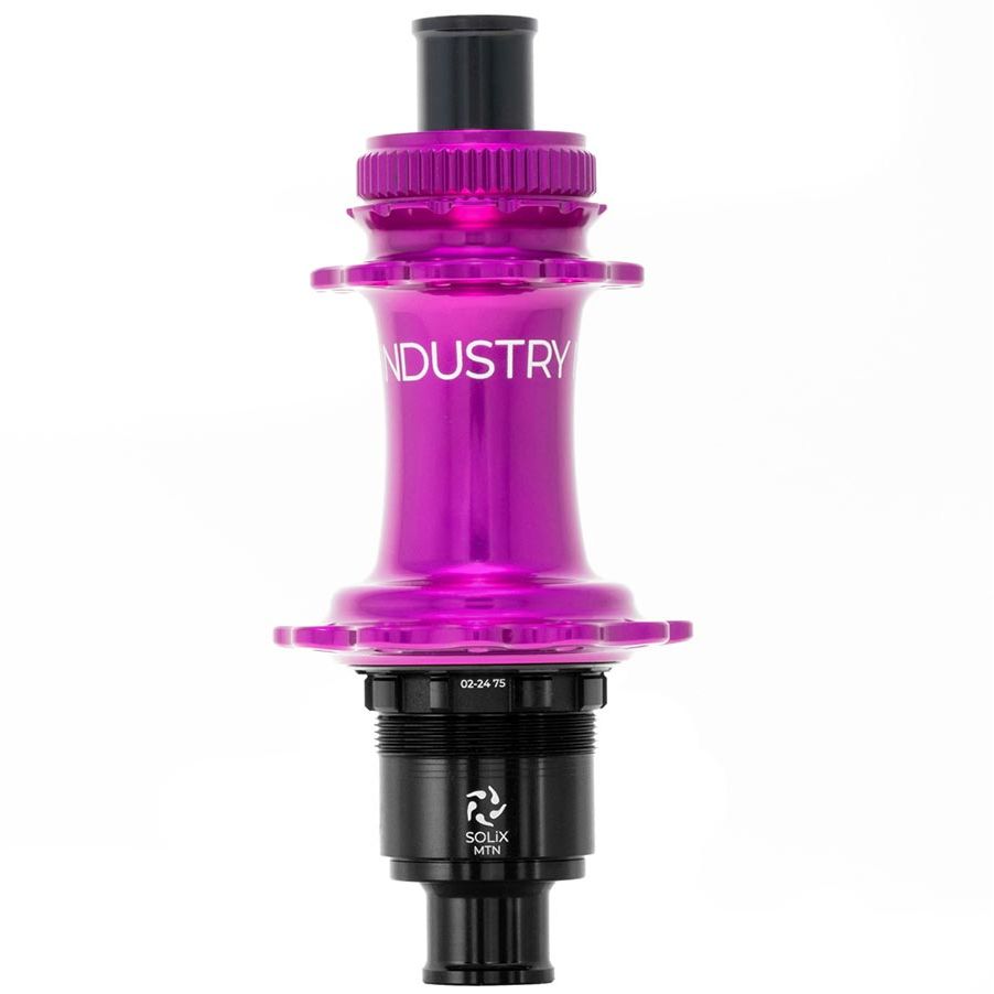 080652-19::1::080652-19::Industry Nine, Solix M Classic Rear XD, Moyeu à disque, Arrière, 28T, 12mm TA, 148mm, SRAM XD, Violet