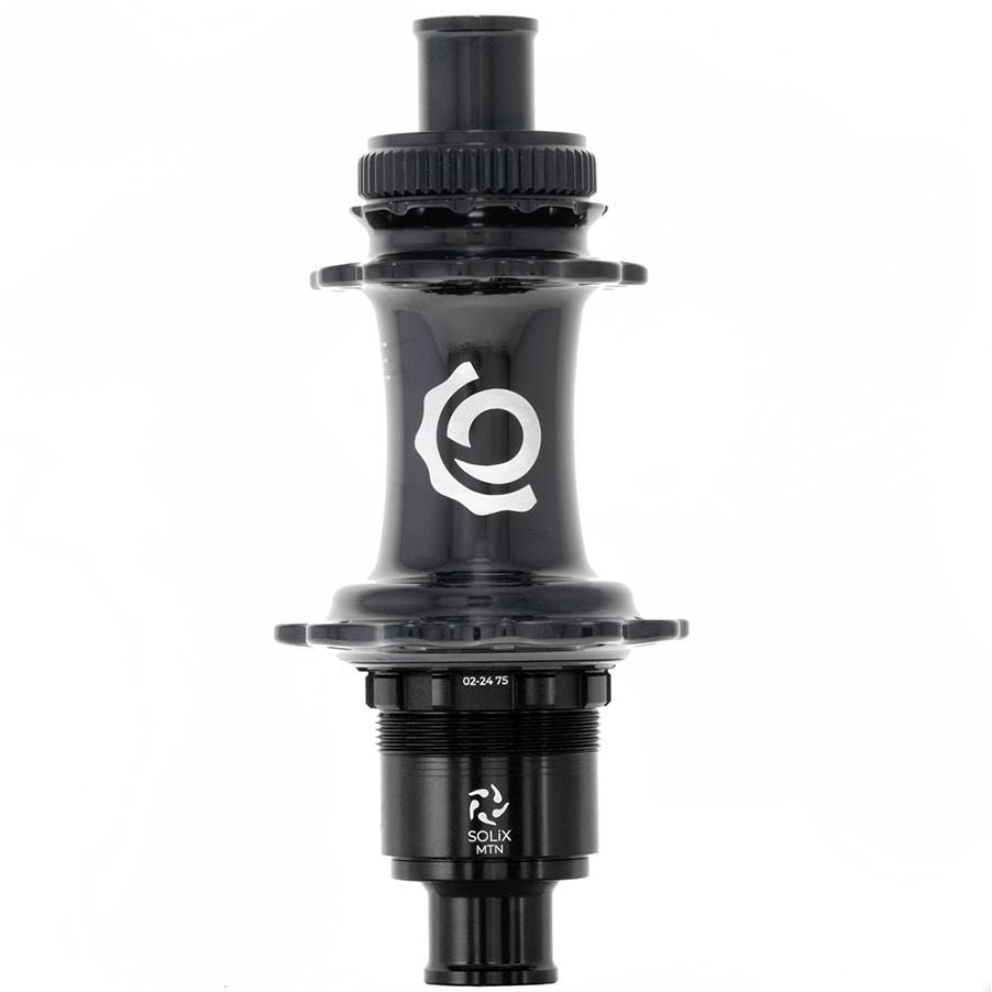 080653-01::0::080653-01::Industry Nine, Solix M Classic Rear MS, Moyeu à disque, Arrière, 24T, 12mm TA, 148mm, Shimano Micro Spline, Noir