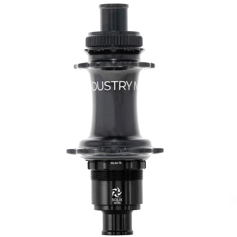 080653-01::1::080653-01::Industry Nine, Solix M Classic Rear MS, Moyeu à disque, Arrière, 24T, 12mm TA, 148mm, Shimano Micro Spline, Noir