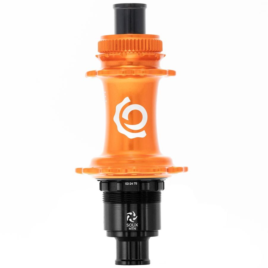 080653-02::0::080653-02::Industry Nine, Solix M Classic Rear MS, Moyeu à disque, Arrière, 24T, 12mm TA, 148mm, Shimano Micro Spline, Orange