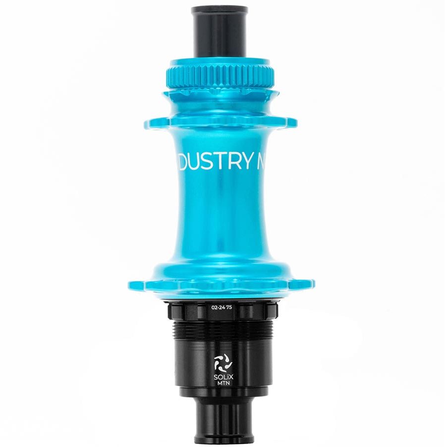 080653-03::1::080653-03::Industry Nine, Solix M Classic Rear MS, Moyeu à disque, Arrière, 24T, 12mm TA, 148mm, Shimano Micro Spline, Turquoise