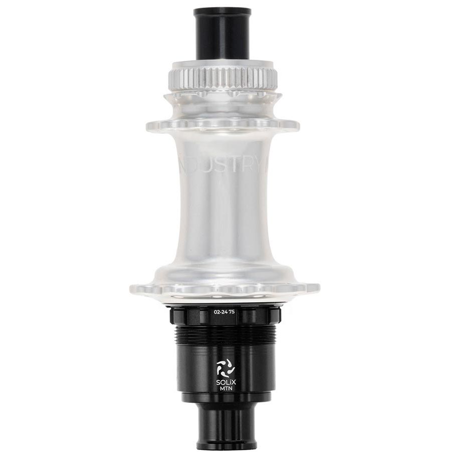 080653-04::1::080653-04::Industry Nine, Solix M Classic Rear MS, Moyeu à disque, Arrière, 24T, 12mm TA, 148mm, Shimano Micro Spline, Argent