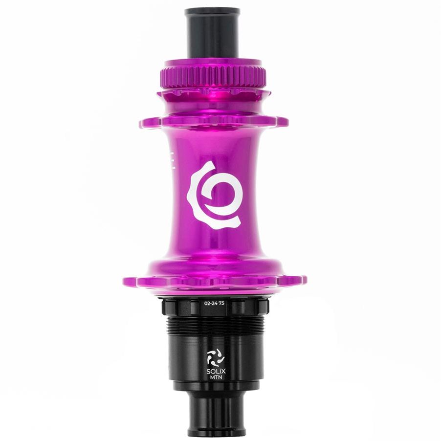 080653-08::0::080653-08::Industry Nine, Solix M Classic Rear MS, Moyeu à disque, Arrière, 24T, 12mm TA, 148mm, Shimano Micro Spline, Violet