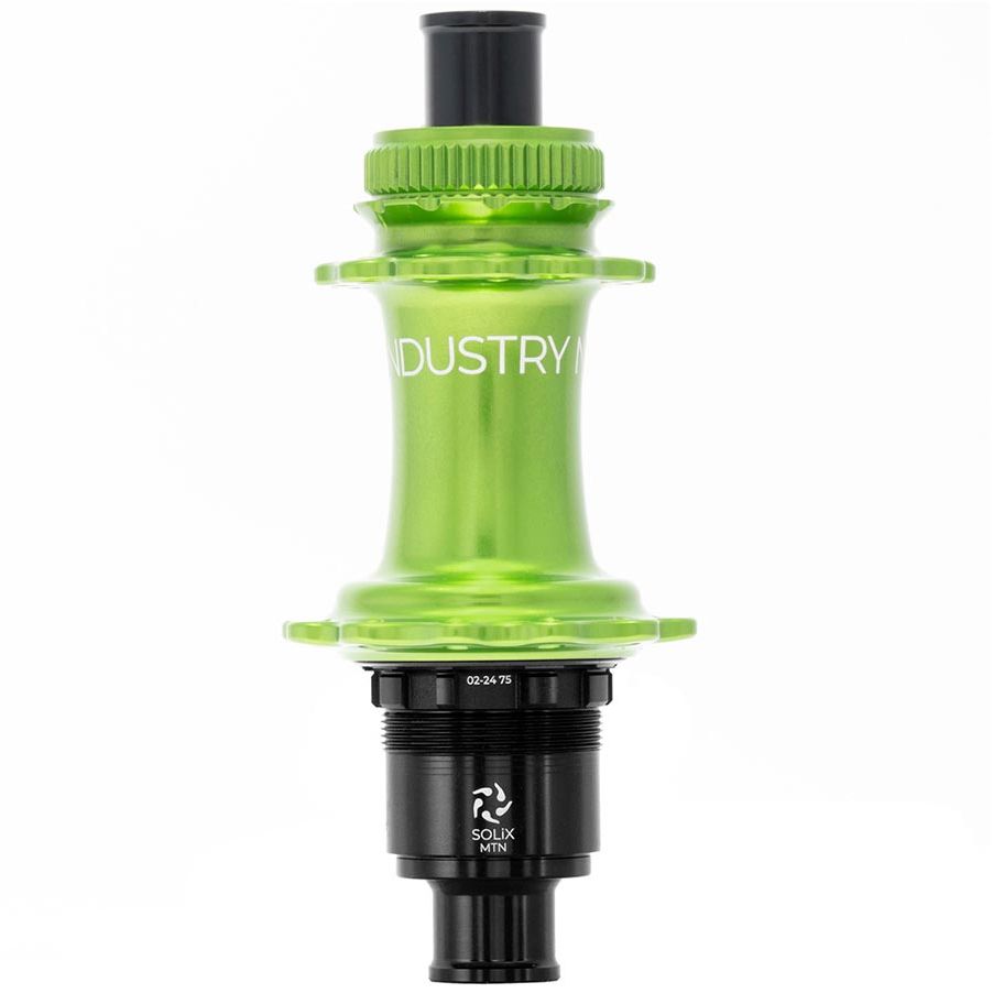 080653-21::1::080653-21::Industry Nine, Solix M Classic Rear MS, Moyeu à disque, Arrière, 28T, 12mm TA, 148mm, Shimano Micro Spline, Lime