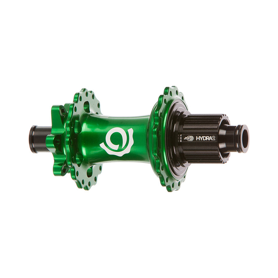 080660-05::0::080660-05::Industry Nine, Hydra 2 Boost MicroSpline, Moyeu à disque, Arrière, 32T, 12mm TA, 148mm, Shimano Micro Spline, Vert