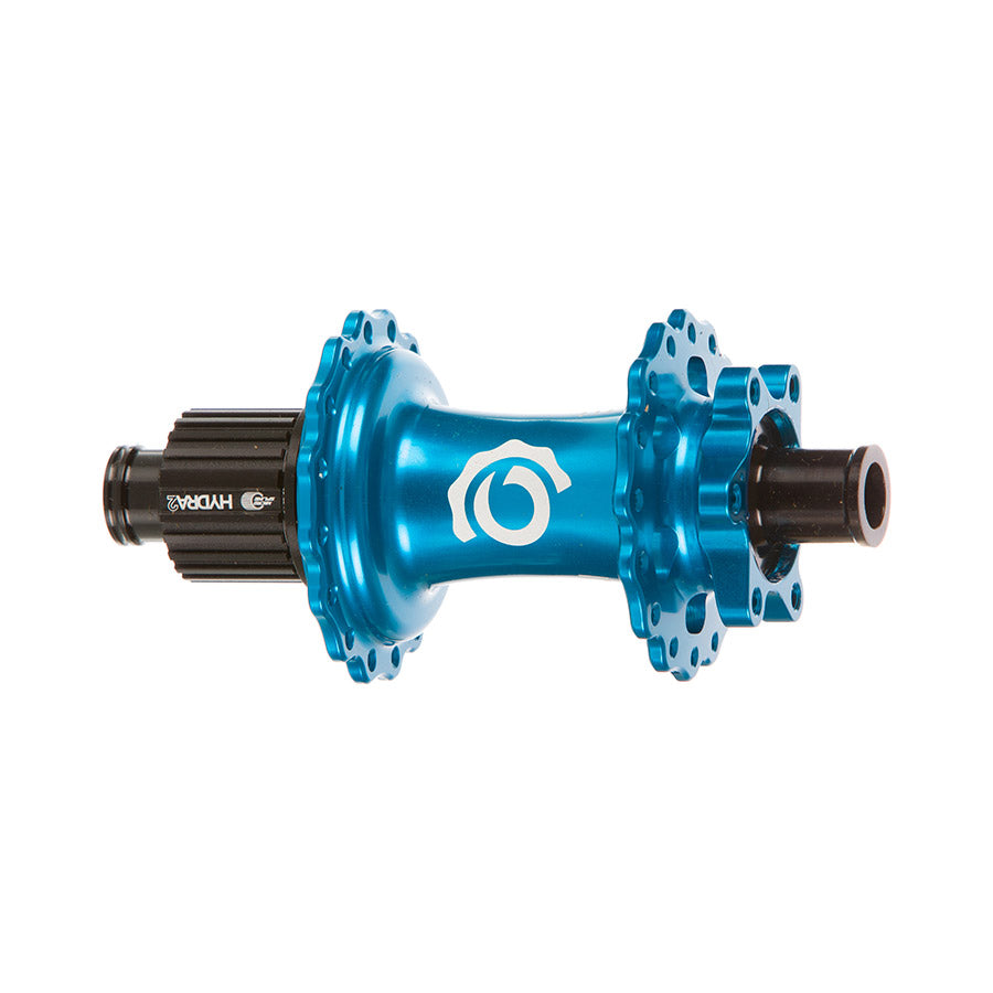 080660-12::1::080660-12::Industry Nine, Hydra 2 Boost MicroSpline, Moyeu à disque, Arrière, 32T, 12mm TA, 148mm, Shimano Micro Spline, Turquoise