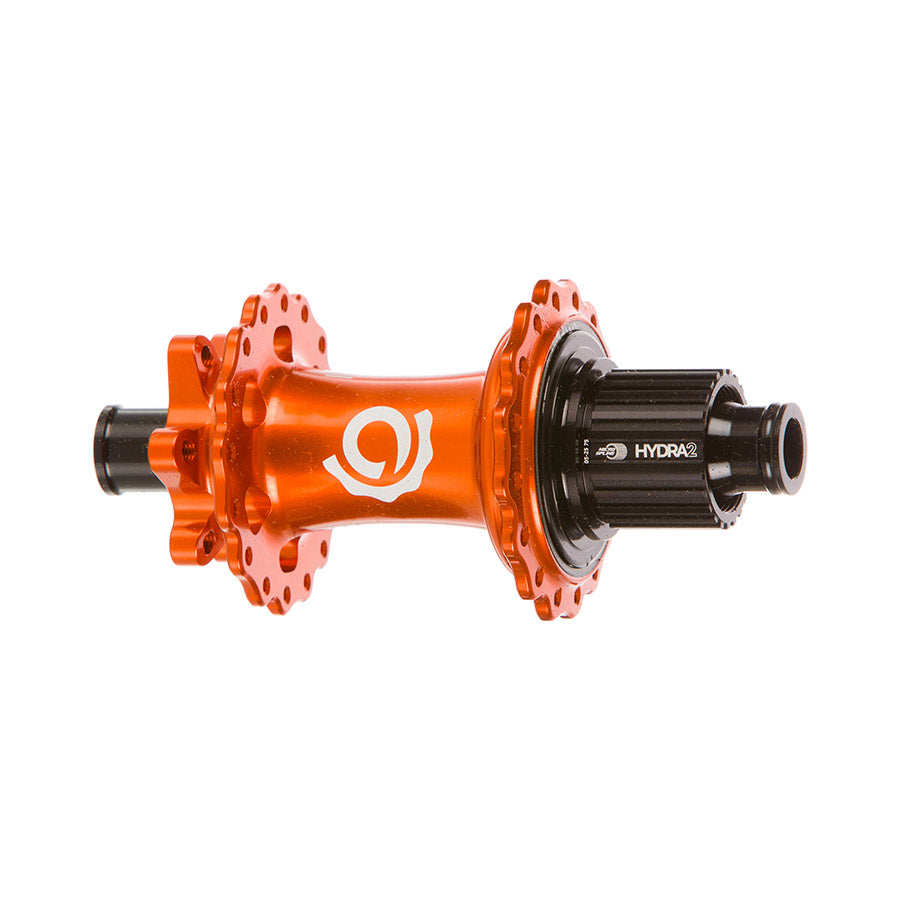 080660-19::0::080660-19::Industry Nine, Hydra 2 Boost MicroSpline, Moyeu à disque, Arrière, 28T, 12mm TA, 148mm, Shimano Micro Spline, Orange
