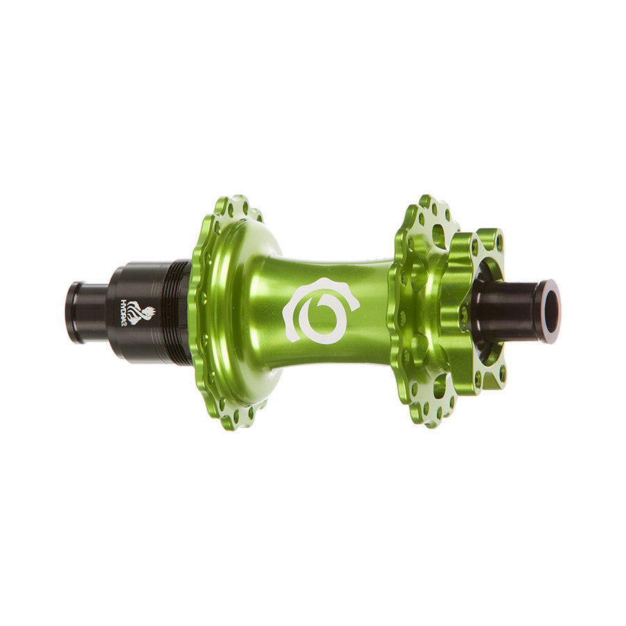 080662-06::1::080662-06::Industry Nine, Hydra 2 Boost XD, Moyeu à disque, Arrière, 32T, 12mm TA, 148mm, SRAM XD, Vert Lime